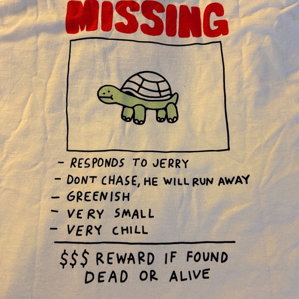 NWT ZUMIEZ missing Turtle Tshirt by ALab. XL - Picture 5 of 5